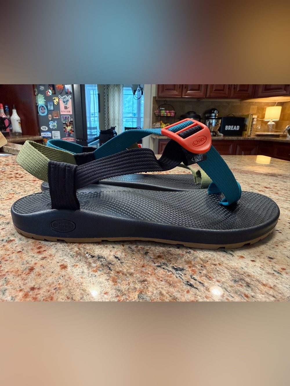Chaco Bodhi Multicolor Toe Loop Strappy Sports Hiking Sandals Women’s Size 11 - Picture 3 of 14
